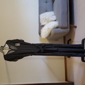 Black and white Chaps Jumpsuit with tie waist size 14